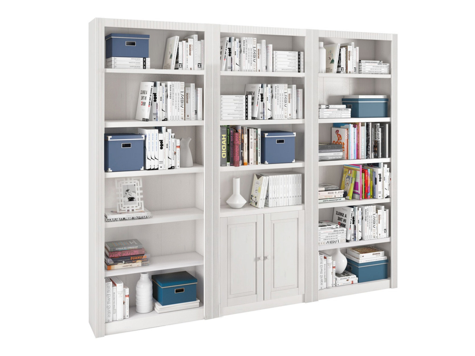 Conjunto de estantería Orlmara 109 (Blanco)