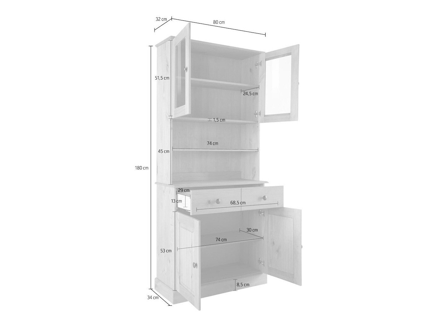 Estantería Caltola 105 (Blanco)