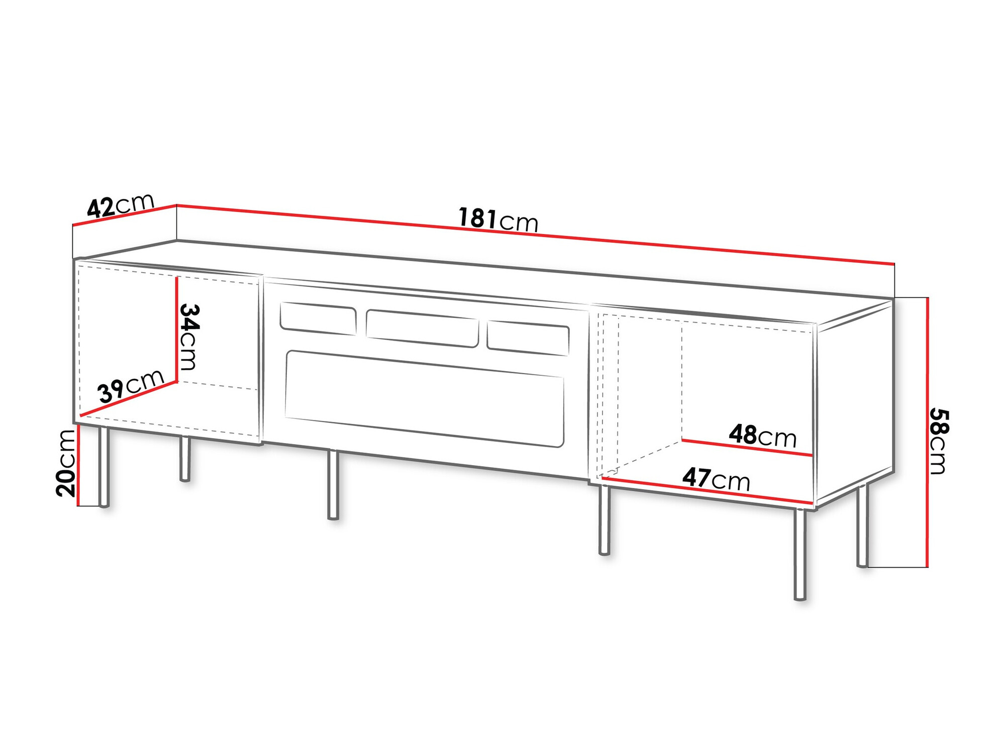 Mueble TV Melala 107