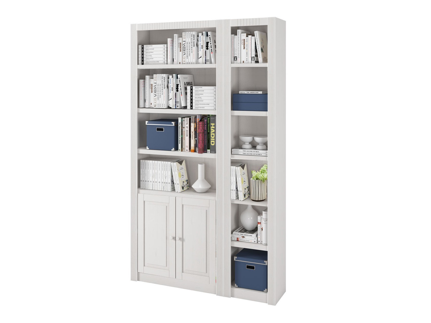 Conjunto de estantería Orlmara 111 (Blanco)