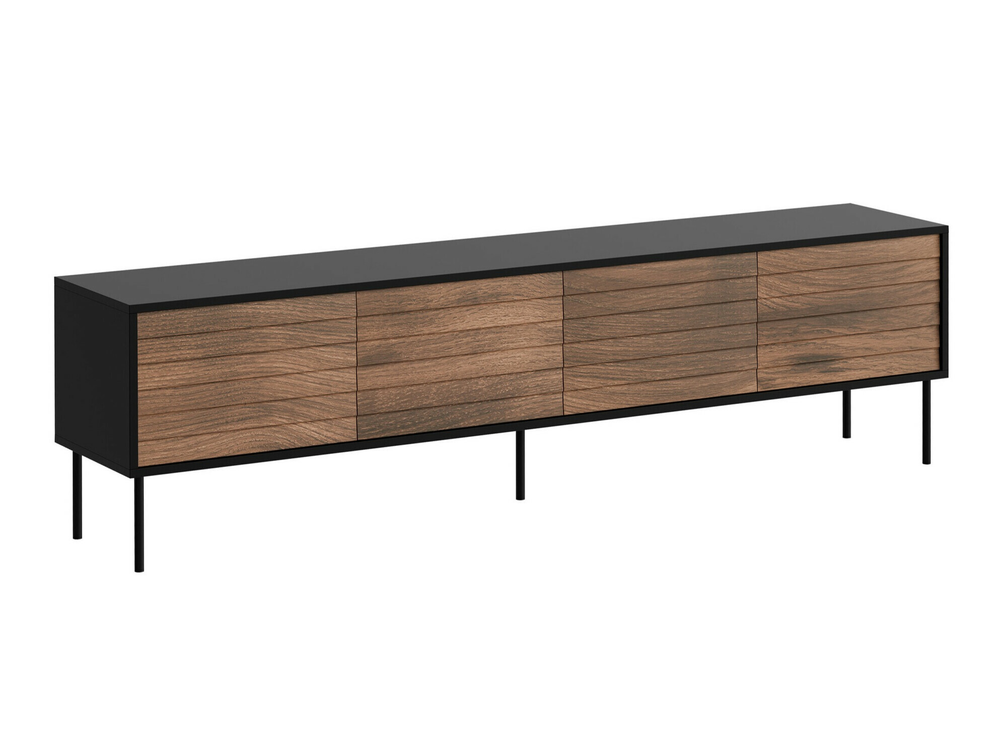 Mueble TV Flosoru 105 (Nogal + Negro)