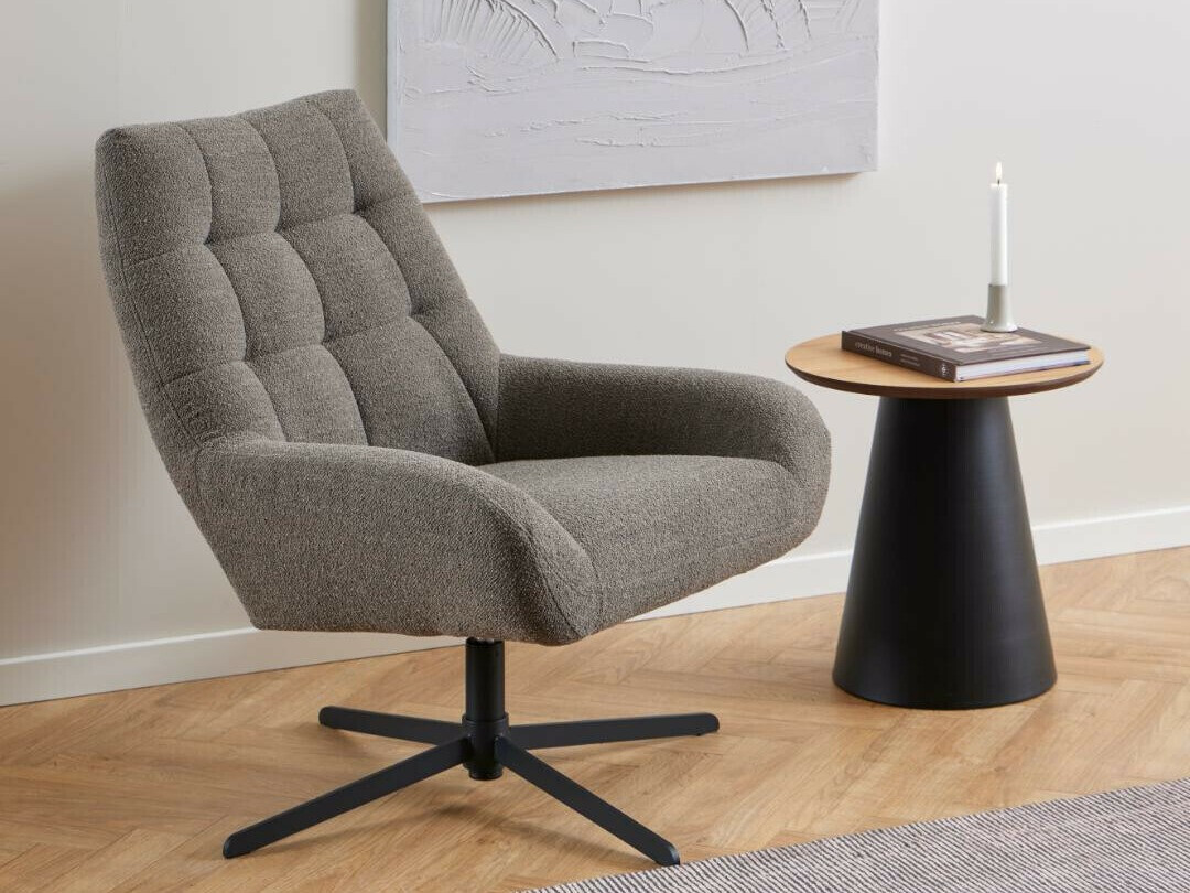 Mesa auxiliar Norsica 950 (Negro + Roble)