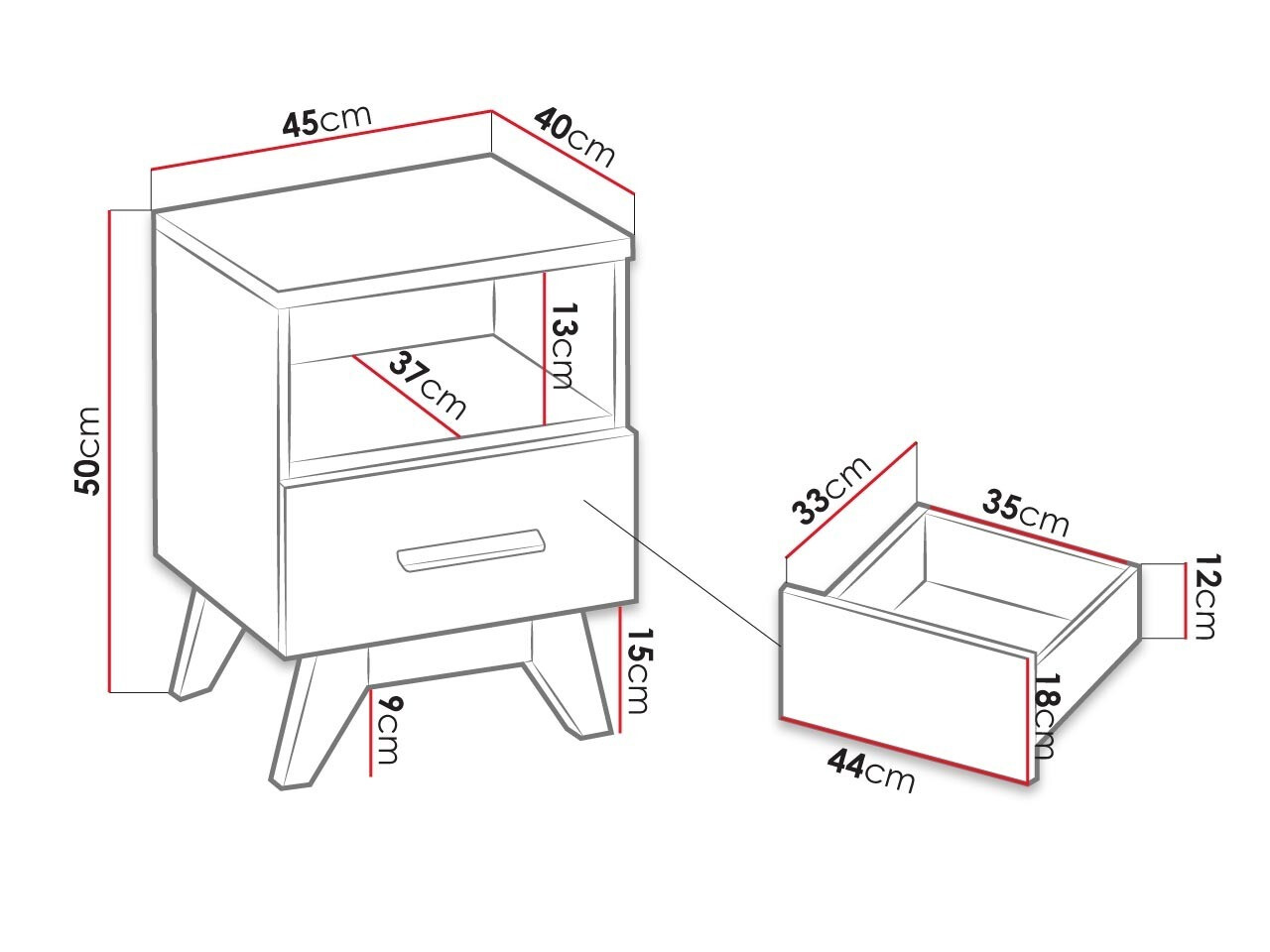 Mesilla de noche Sorvera 112