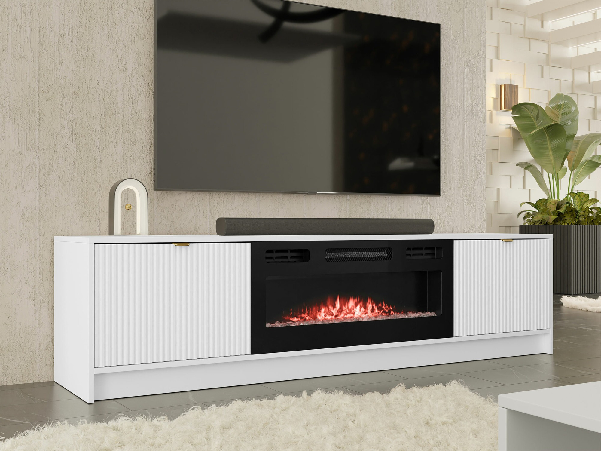 Mueble TV Comfivo Larmire 109 (Blanco)