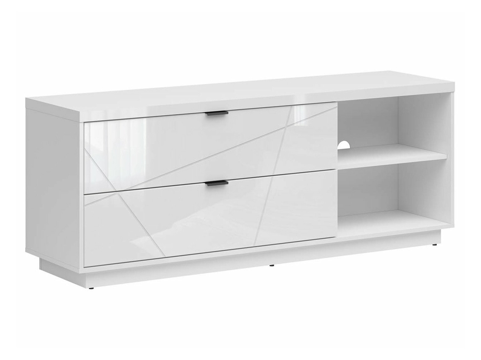 Mueble TV Fivale 104 (Blanco brillante + Blanco)