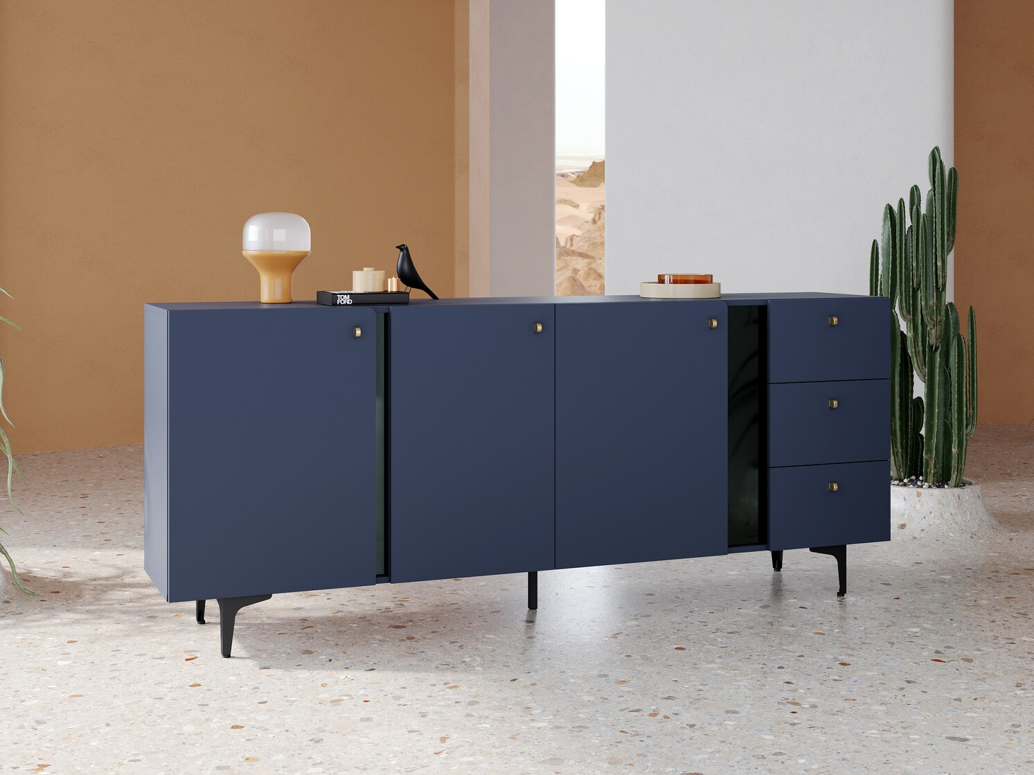 Cómoda Fresno AF102 (Azul)