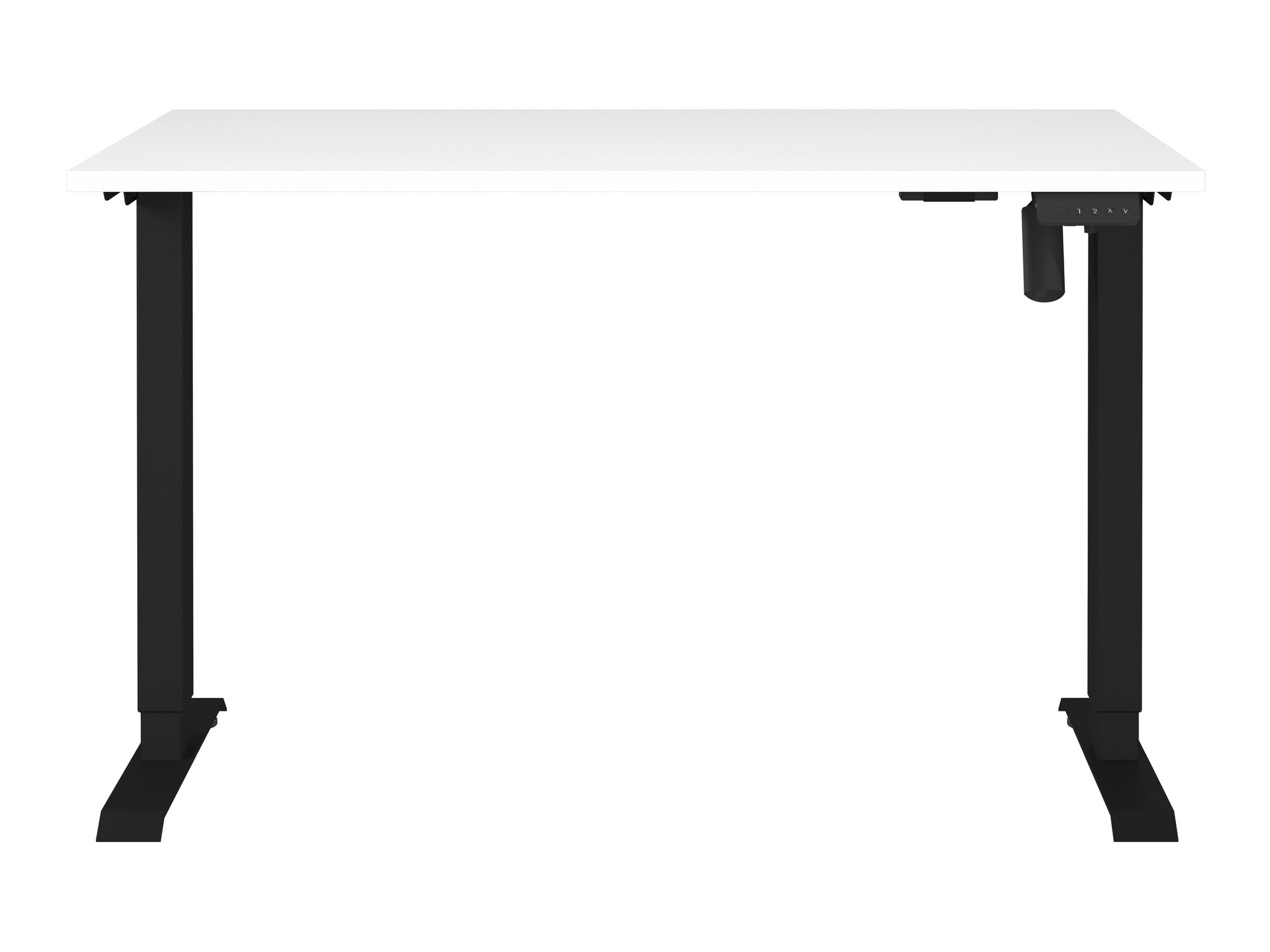 Escritorio de altura regulable Lartesi 115 (Blanco + Negro)