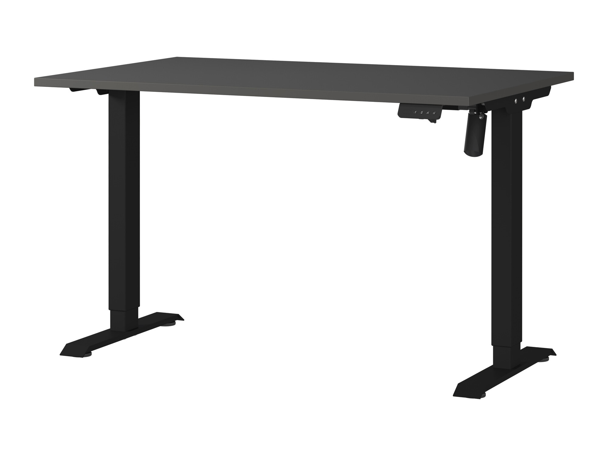 Escritorio de altura regulable Lartesi 115 (Grafito + Negro)