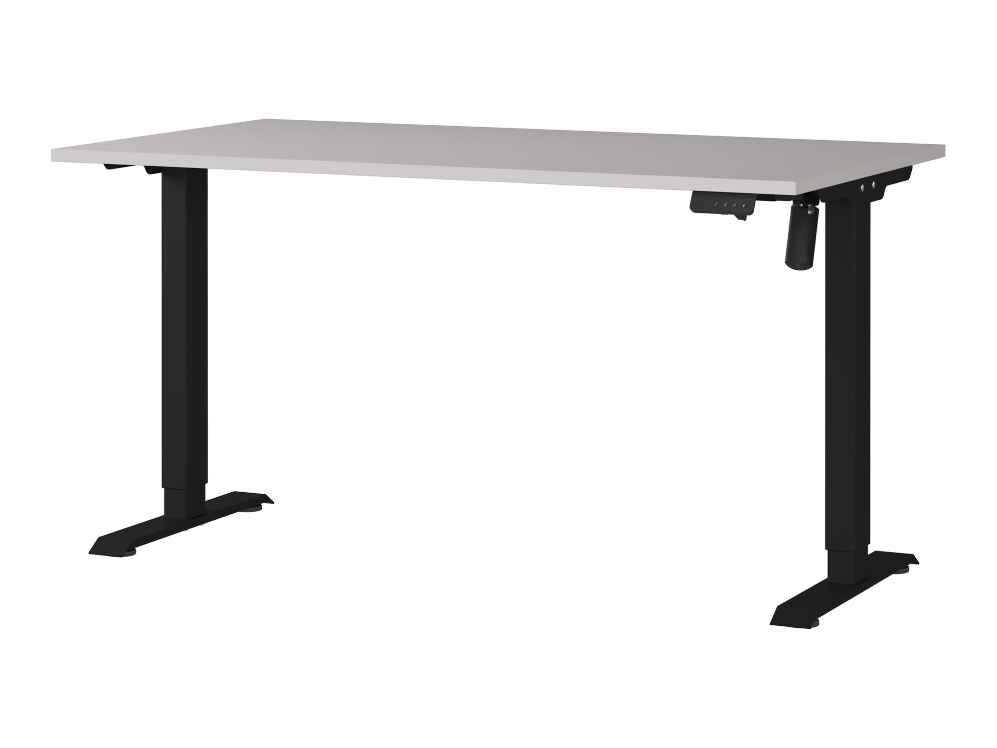 Escritorio de altura regulable Lartesi 116 (Cachemira + Negro)