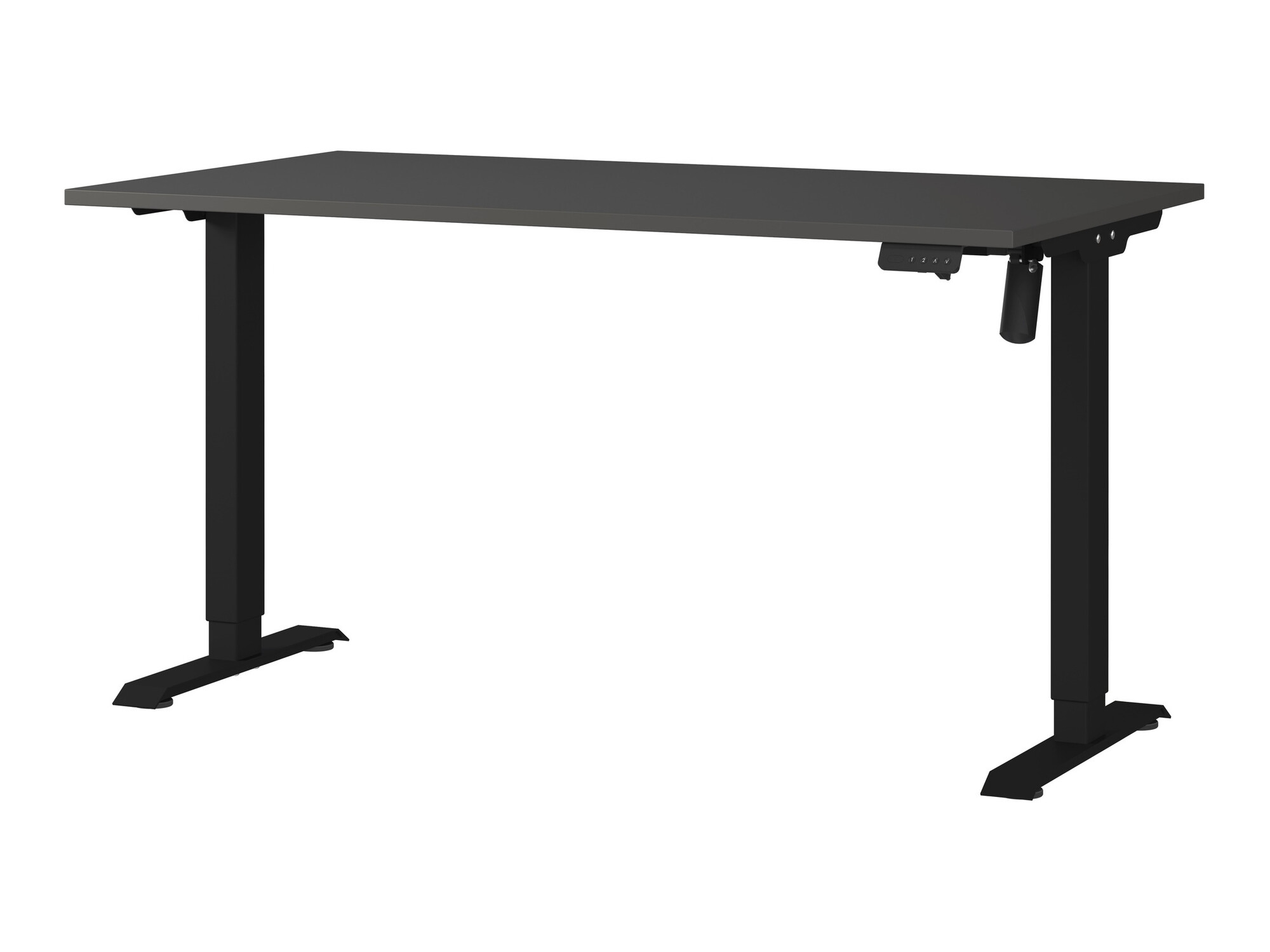Escritorio de altura regulable Lartesi 116 (Grafito + Negro)
