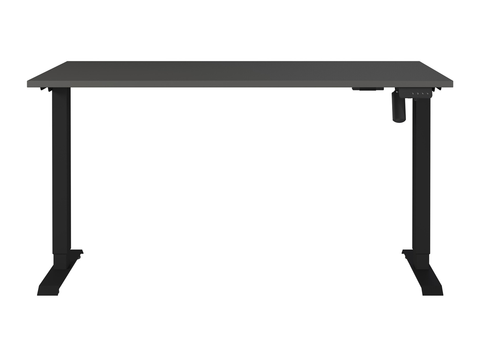 Escritorio de altura regulable Lartesi 117 (Grafito + Negro)