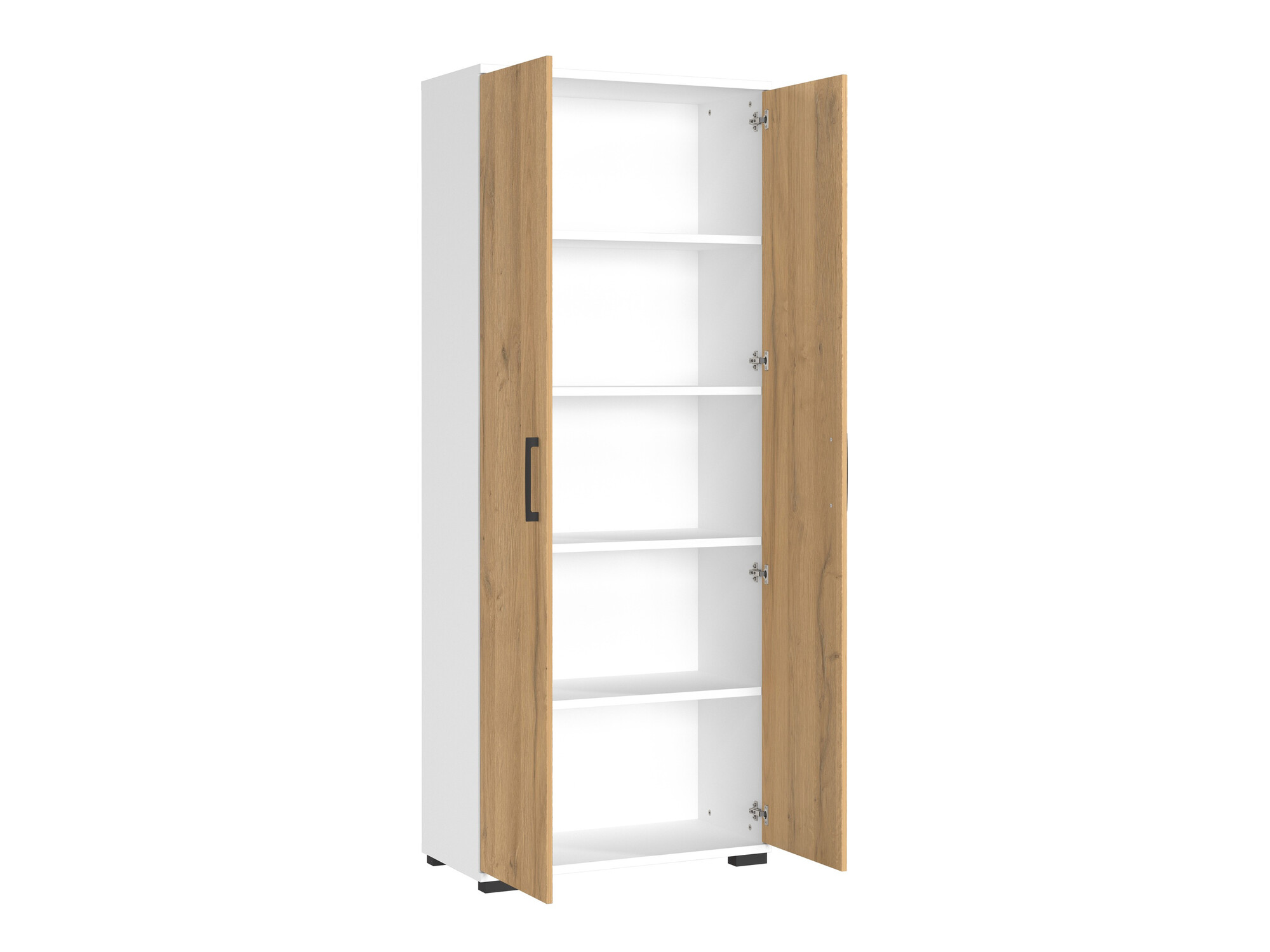 Estantería Lartesi 104 (Blanco + Roble nieto)