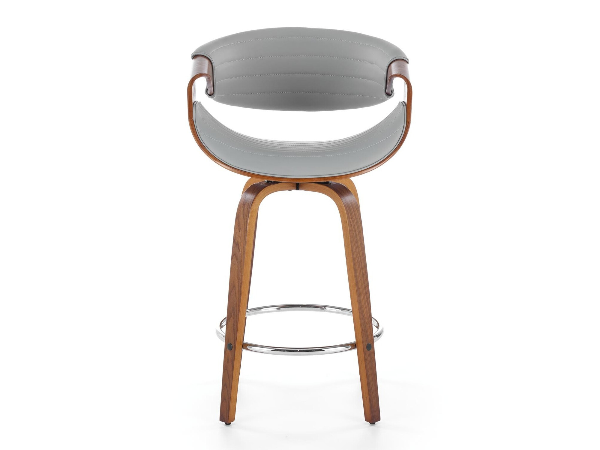 Silla de barra Houston 1599 (Gris + Nogal)