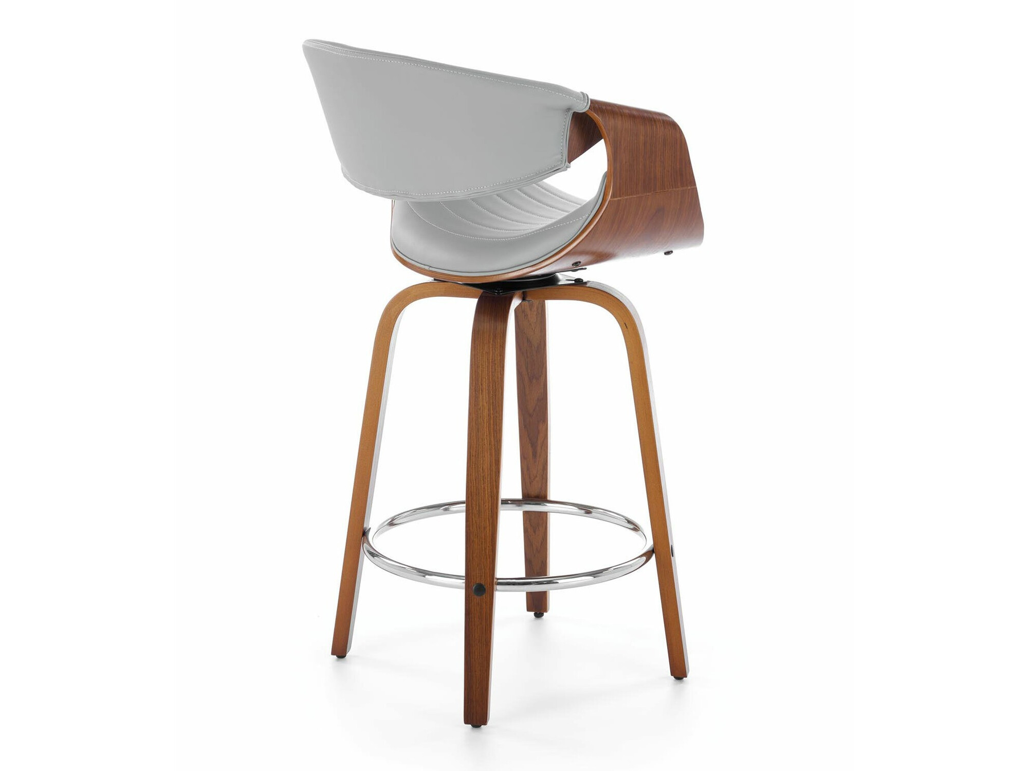 Silla de barra Houston 1599 (Gris + Nogal)