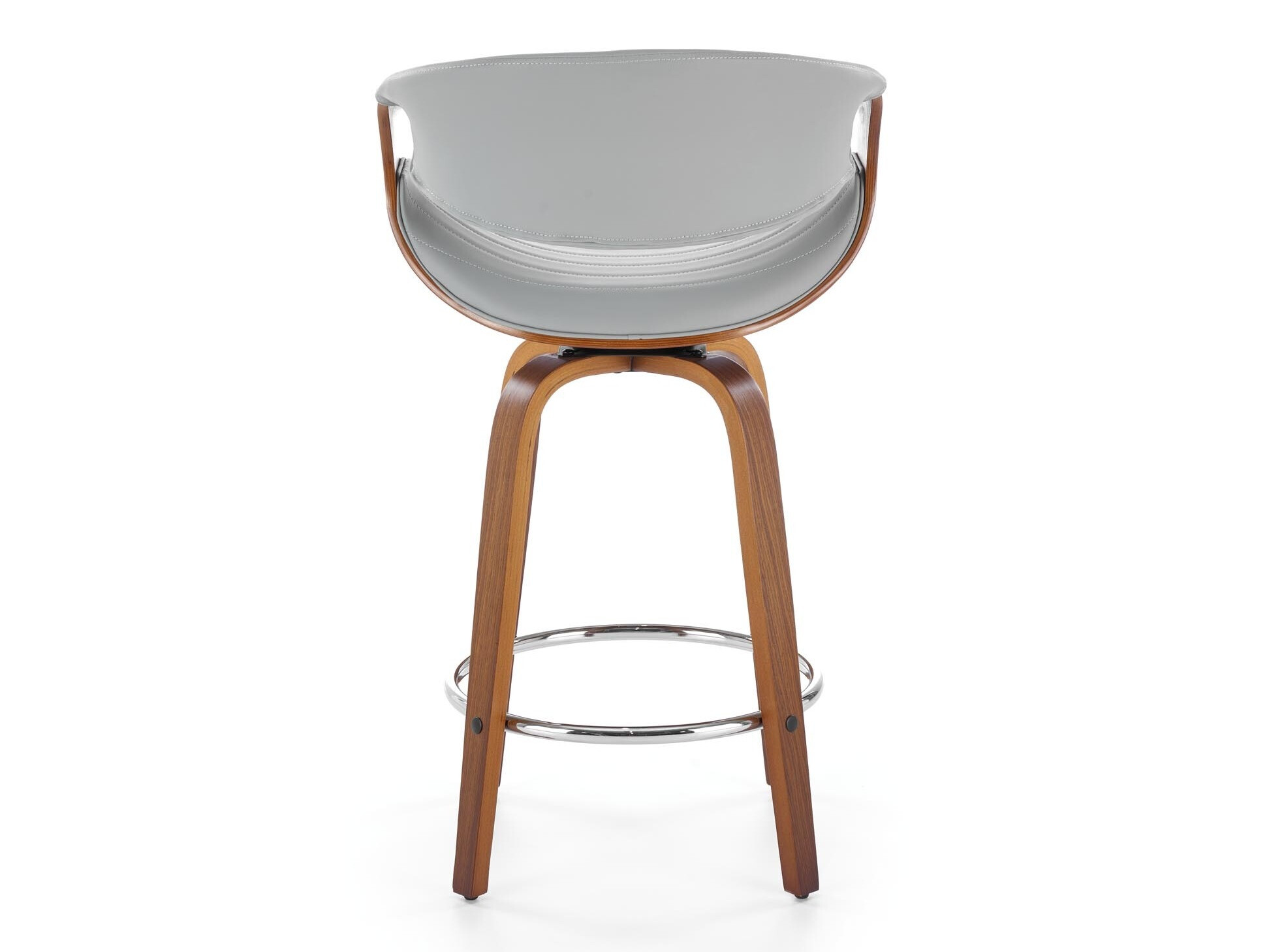 Silla de barra Houston 1599 (Gris + Nogal)