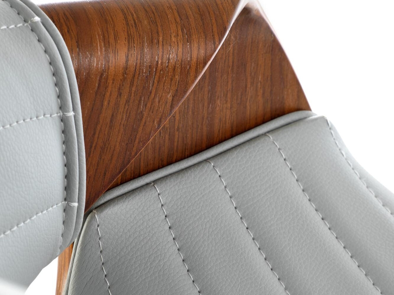 Silla de barra Houston 1599 (Gris + Nogal)