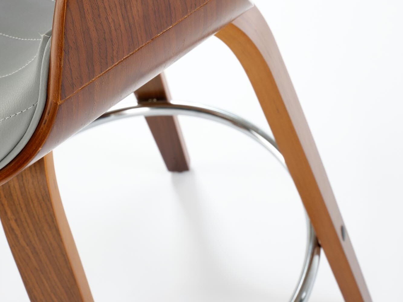 Silla de barra Houston 1599 (Gris + Nogal)