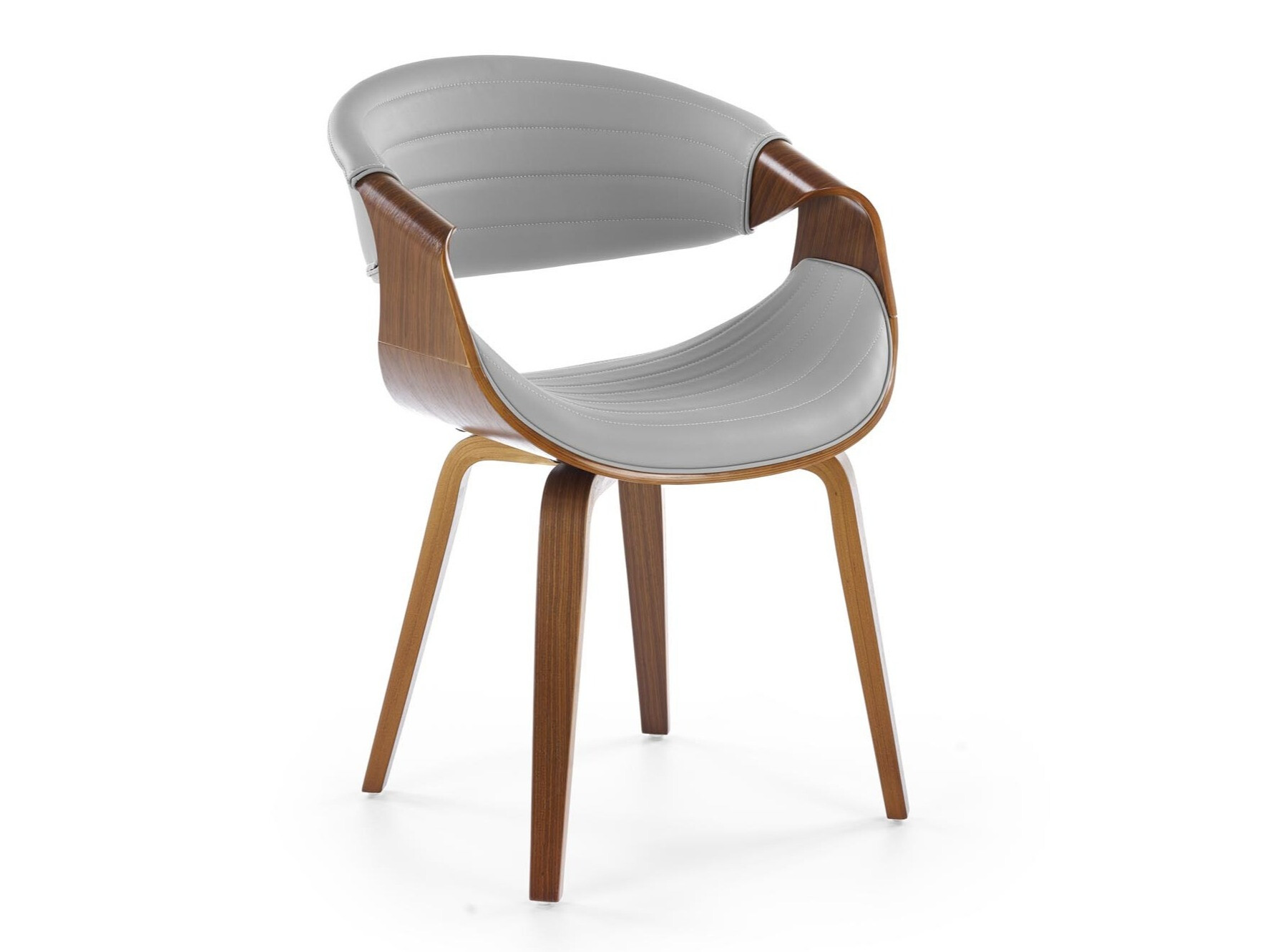 Silla Houston 1596 (Gris + Nogal)