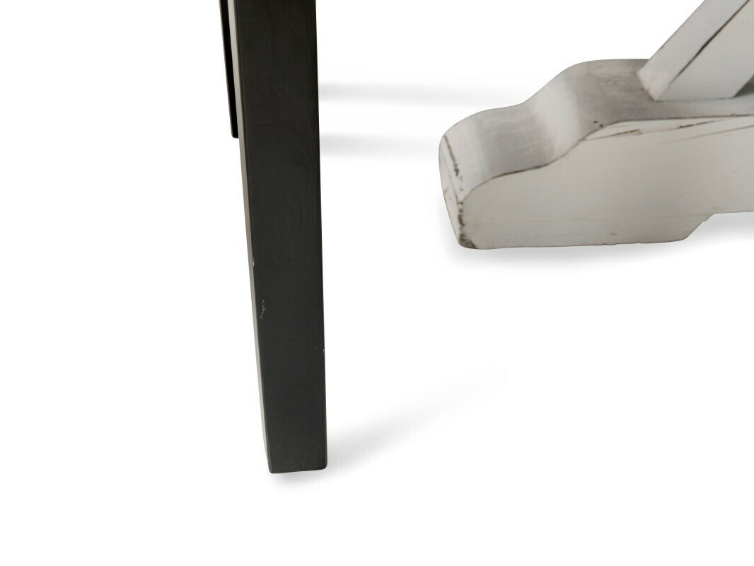 Conjunto de comedor Manor House 184 (Olmo + Blanco + Negro)