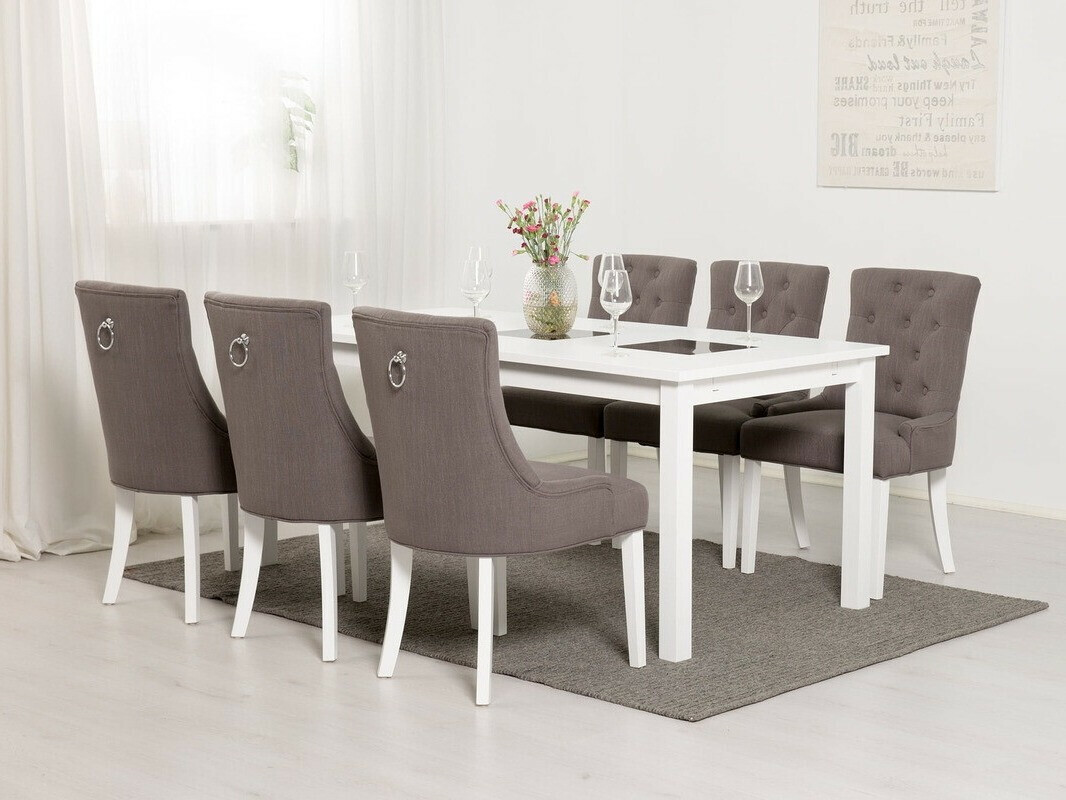 Conjunto de comedor Scandinavian Choice 571 (Gris + Blanco)