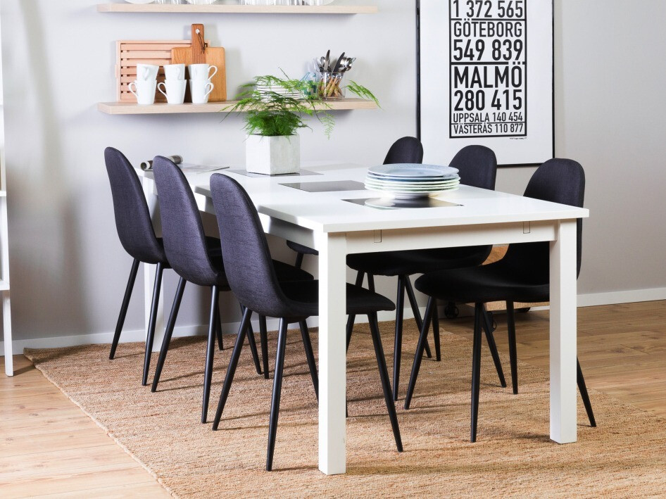 Conjunto de comedor Scandinavian Choice 595 (Negro)