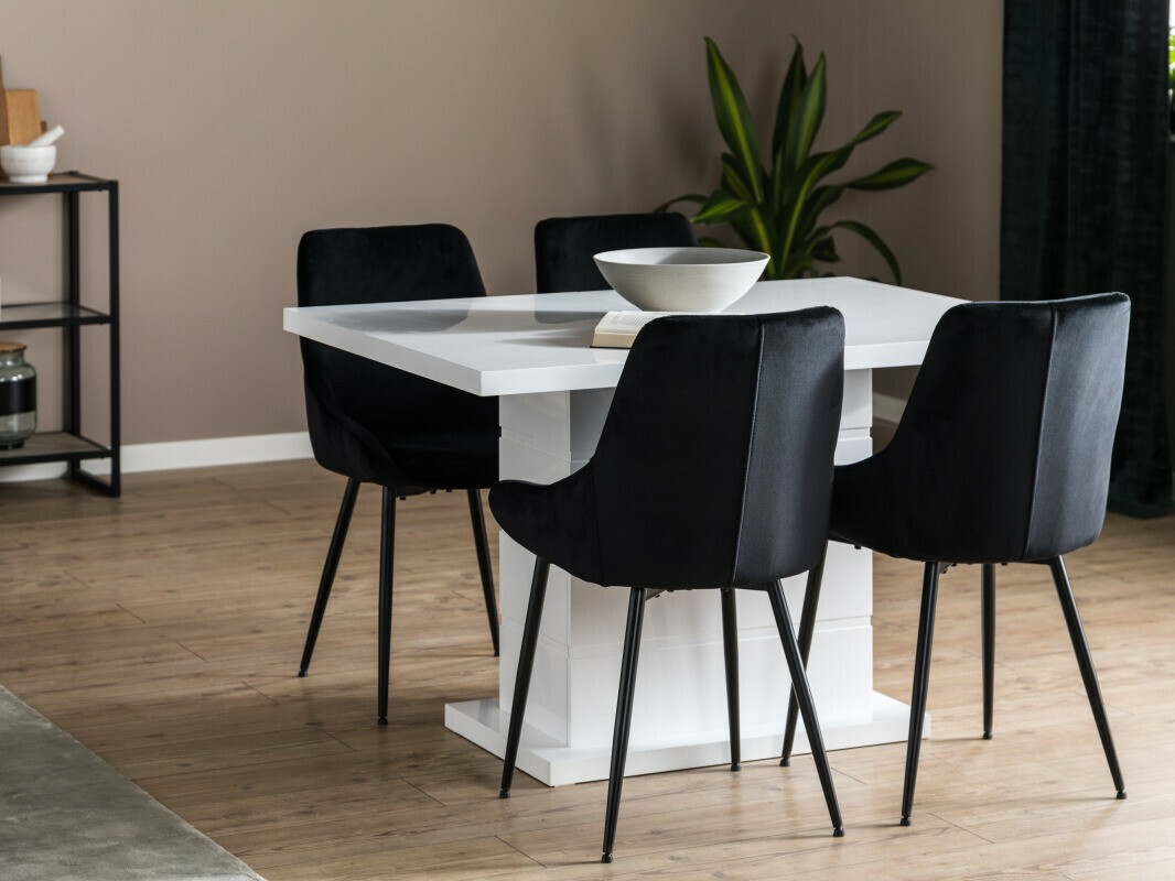 Conjunto de comedor Scandinavian Choice 726 (Negro)