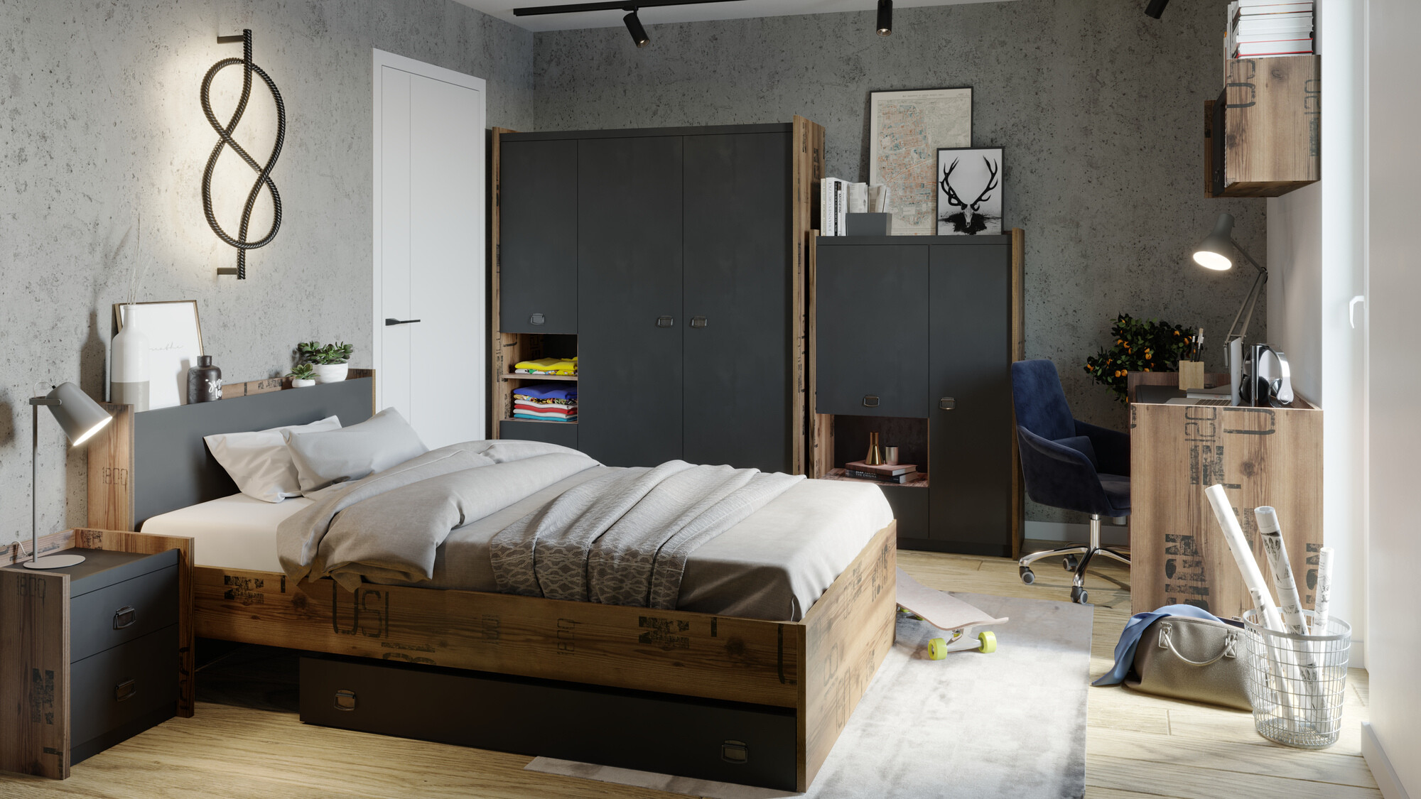 Mesilla de noche Tivtivi 125