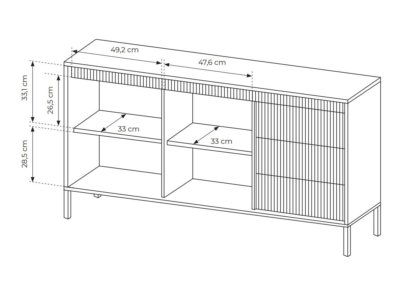 Cómoda Romfele 101 (Beige)