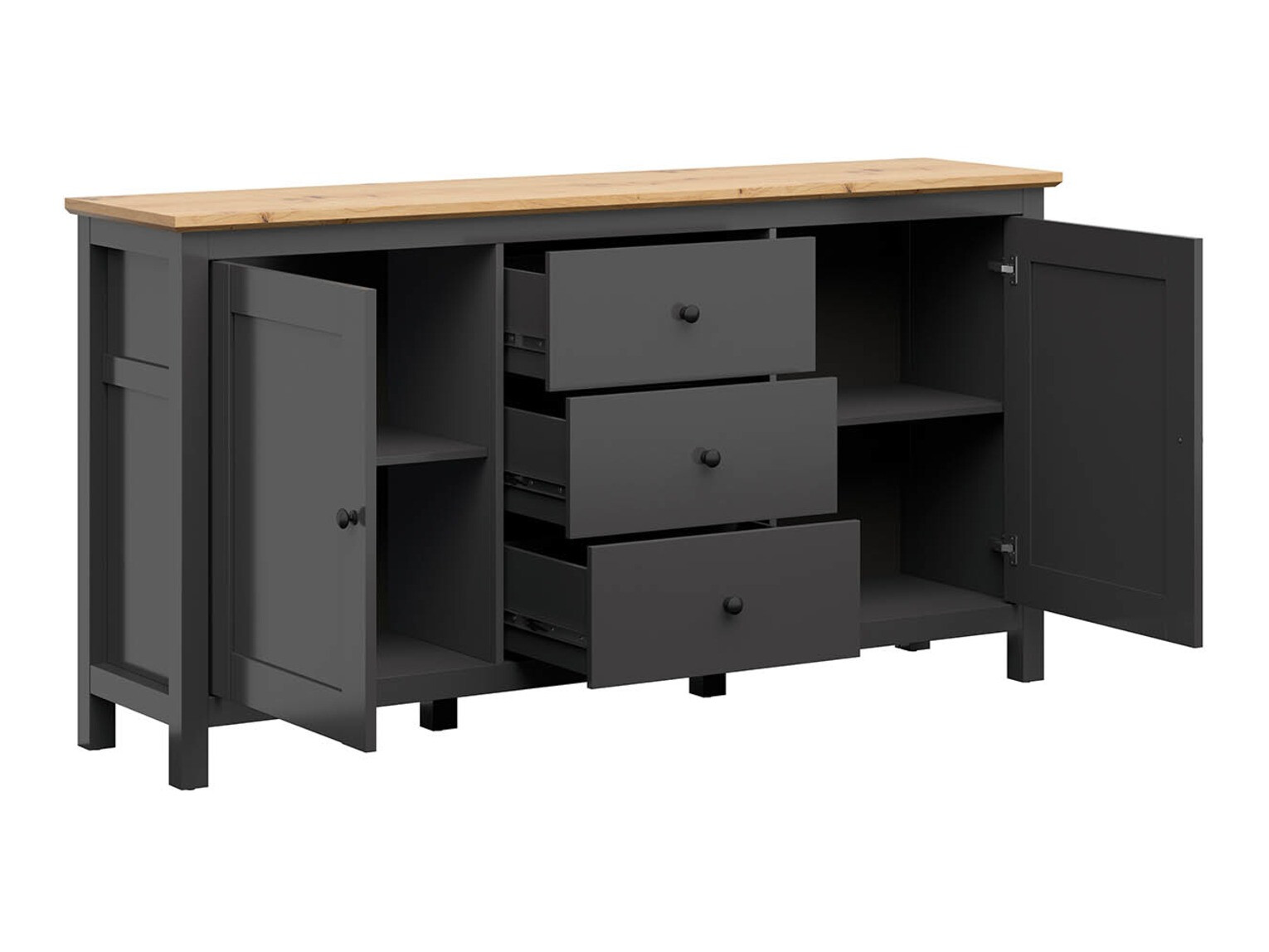 Cómoda Sordoro 101 (Grafito + Roble Artisan)