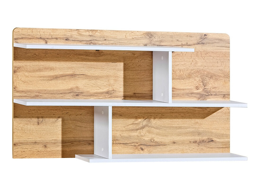 Estantería de pared Evaropha 111 (Roble wotan + Blanco)