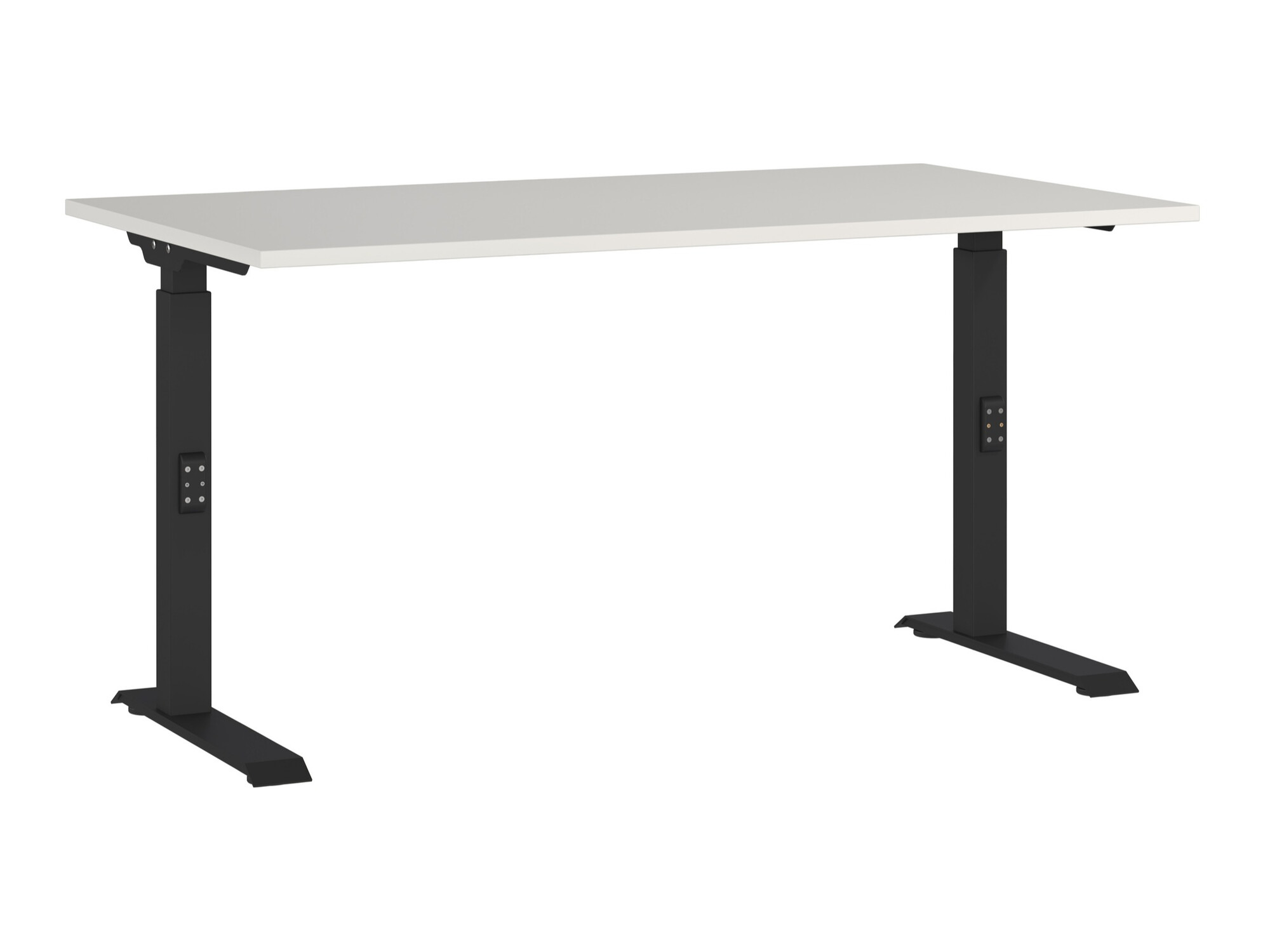 Mesa de oficina Eliromo 121 (Gris claro + Negro)