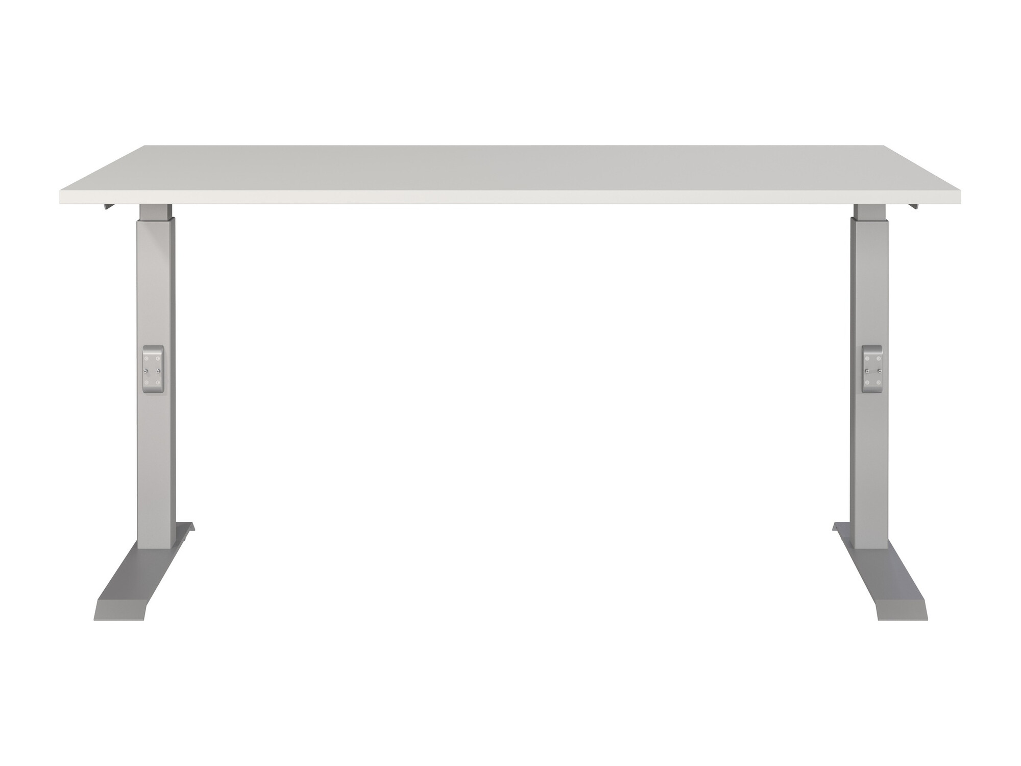 Mesa de oficina Eliromo 121 (Gris claro + Plata)