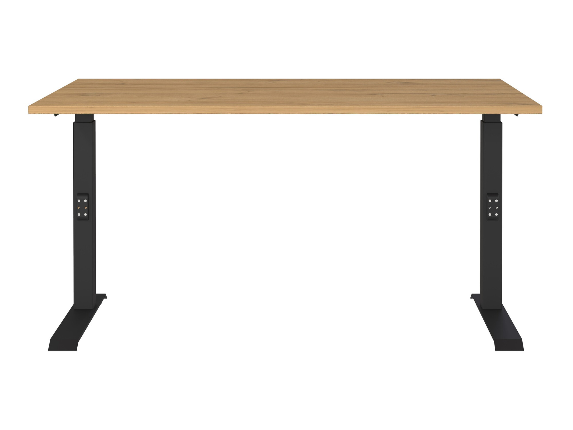 Mesa de oficina Eliromo 121 (Roble nieto + Negro)