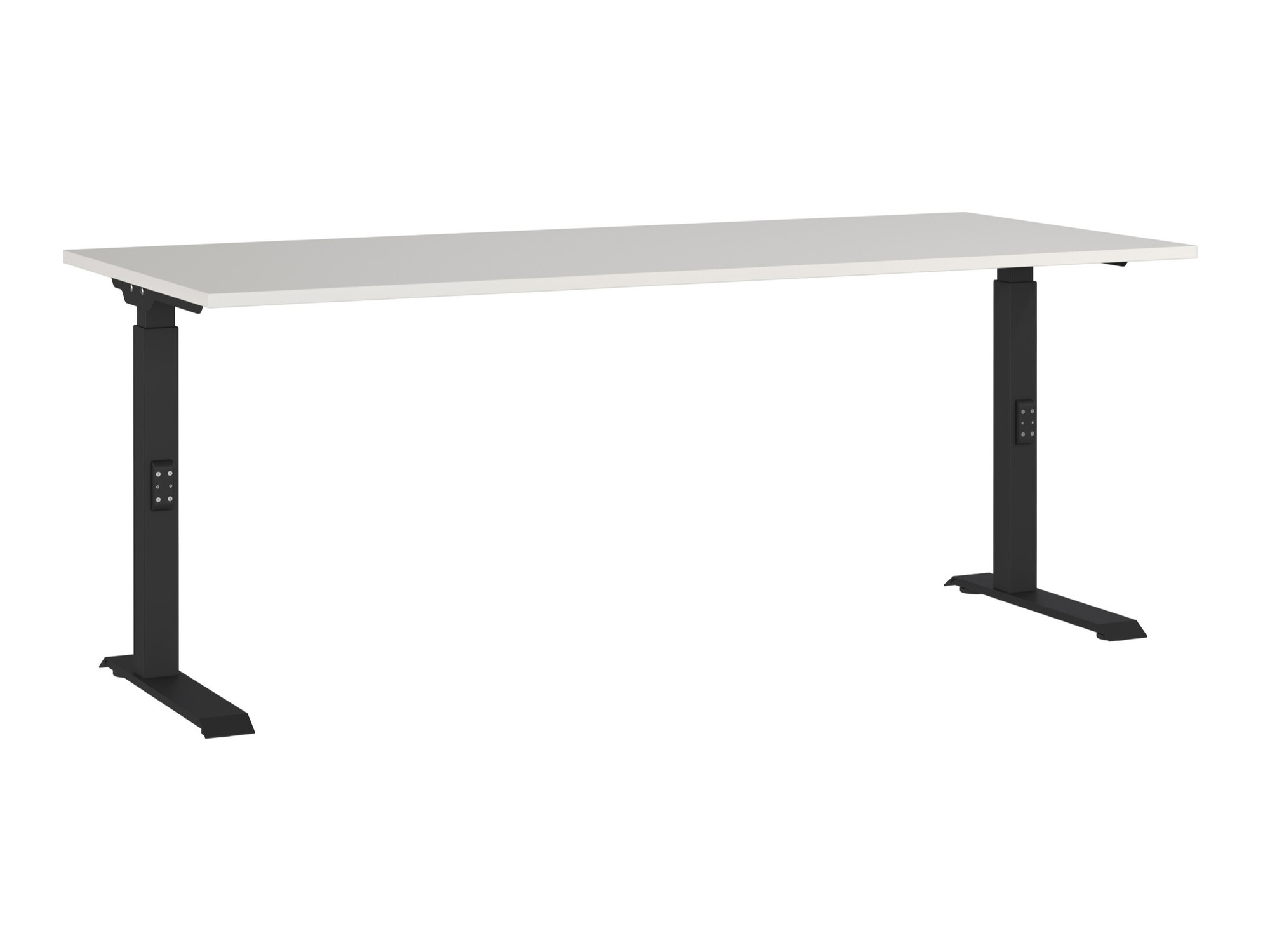 Mesa de oficina Eliromo 124 (Gris claro + Negro)