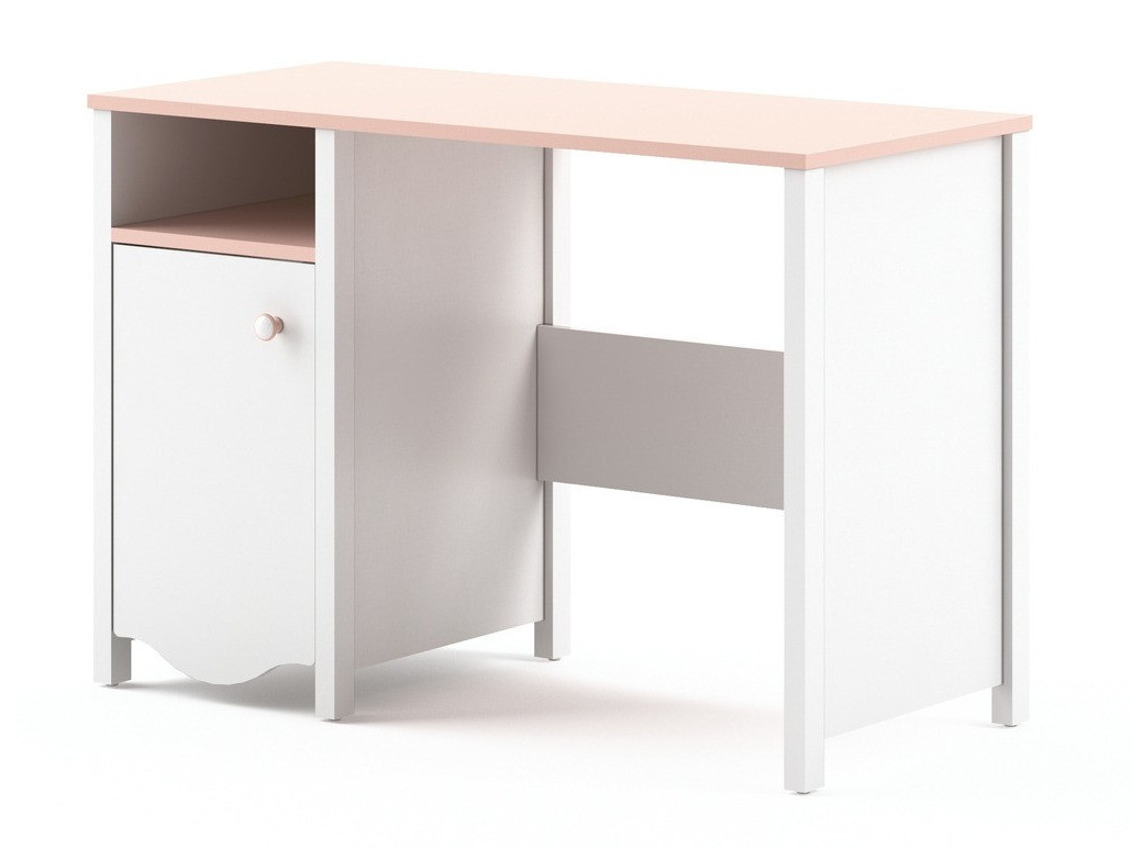 Mesa de oficina Velferi 114 (Blanco + Rosa)