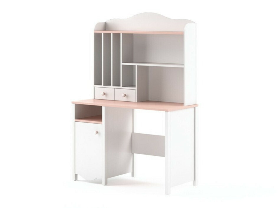 Mesa de oficina Velferi 114 (Blanco + Rosa)