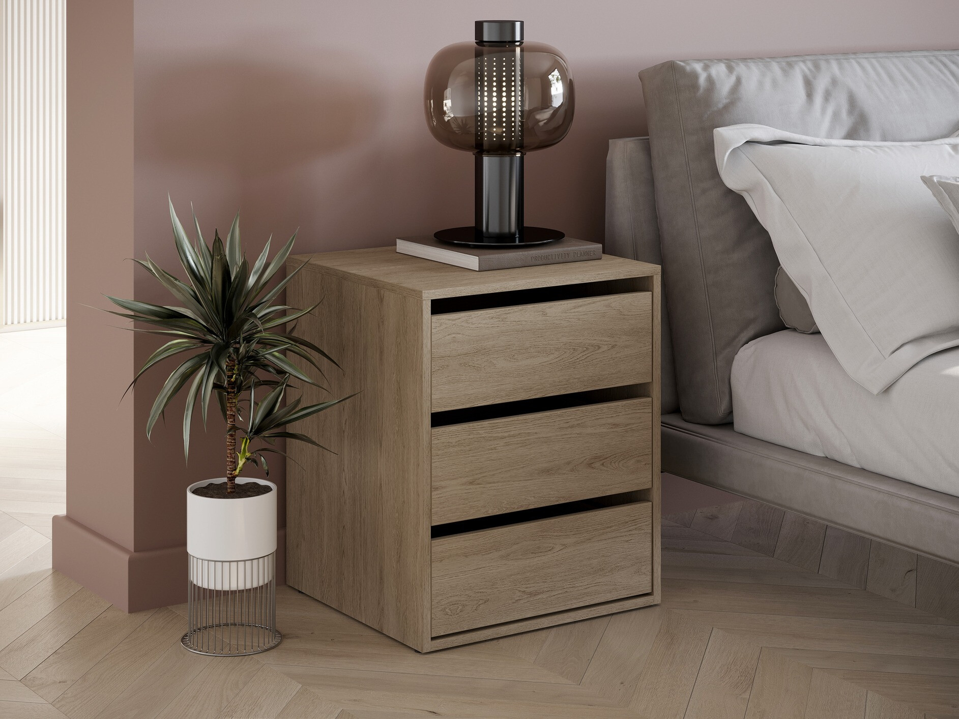 Mesilla de noche Cirdelu 113 (Roble)