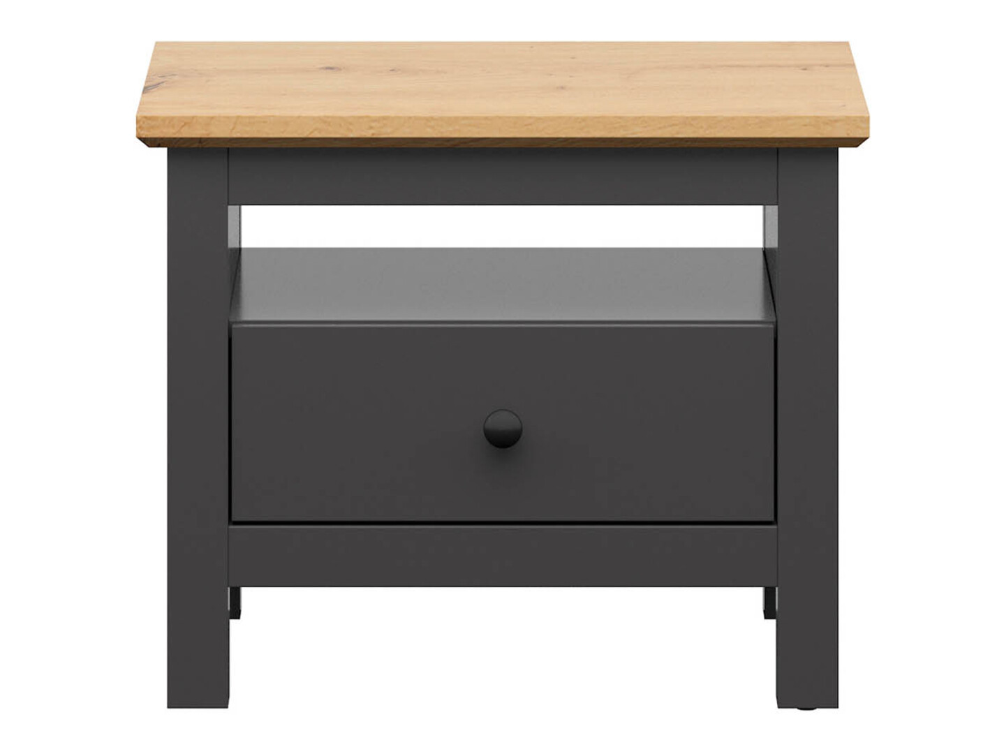 Mesilla de noche Sordoro 100 (Grafito + Roble Artisan)