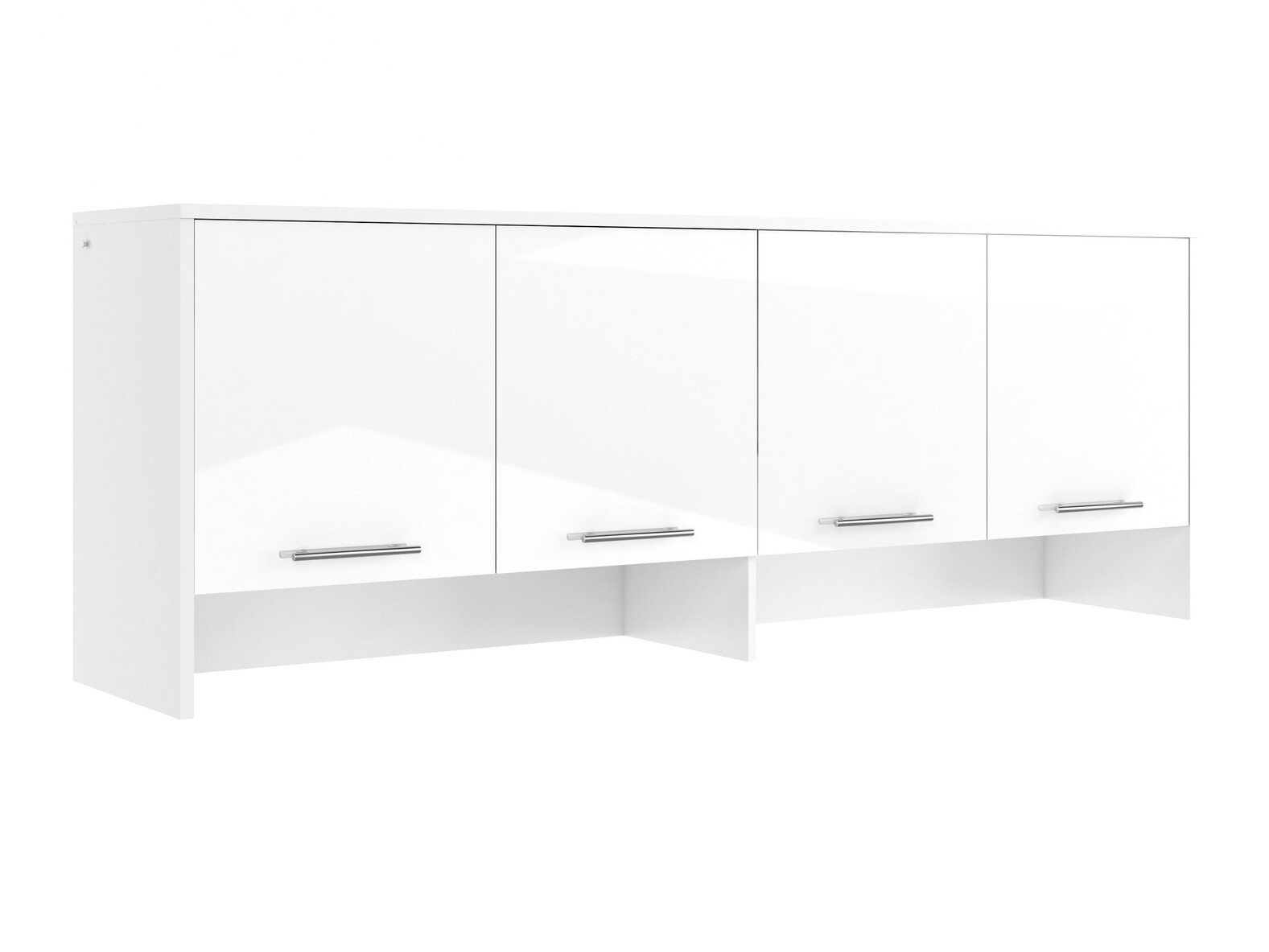 Aparador Concept Pro Lenart I (Blanco + Blanco brillante)