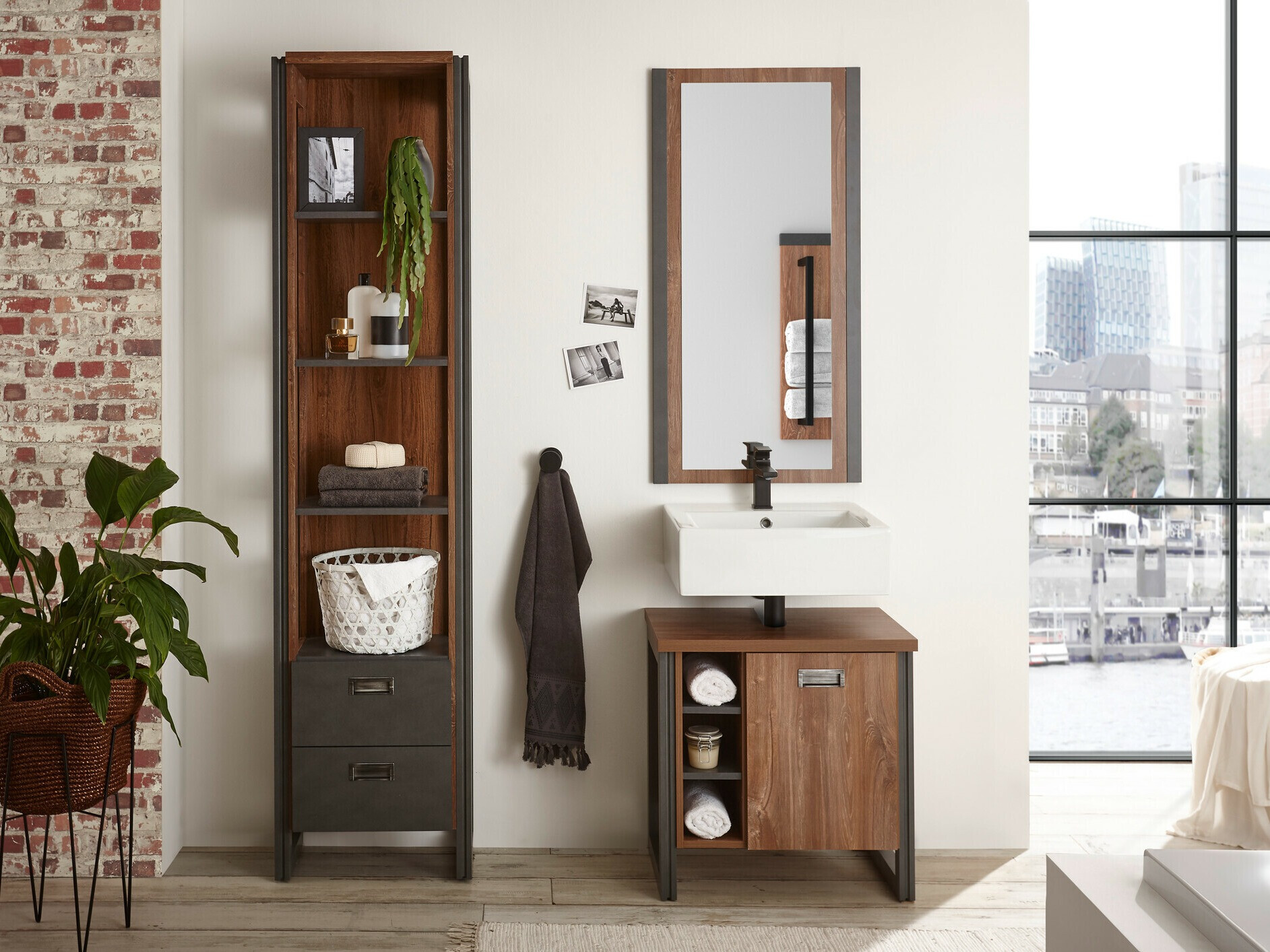 Conjunto de mueble de baño Virmeli 144
