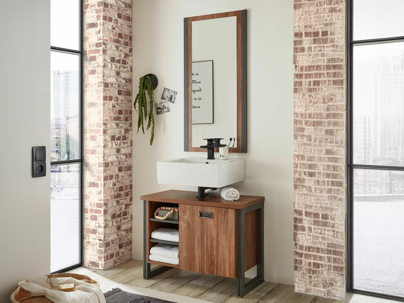 Conjunto de mueble de baño Virmeli 145