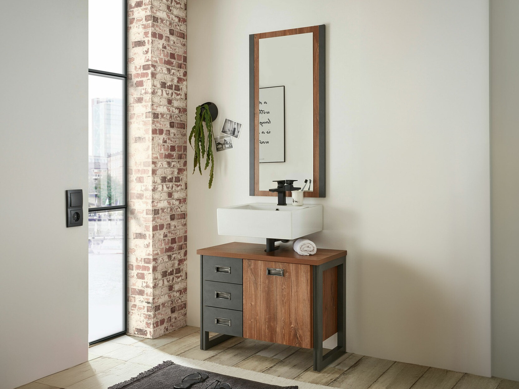 Conjunto de mueble de baño Virmeli 148