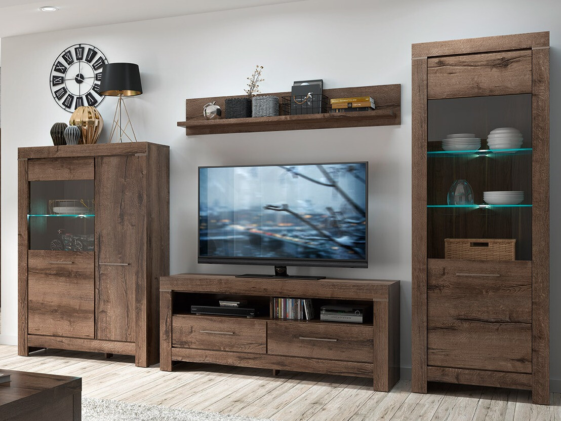 Conjunto de salón Dunfelu 105 (Roble del Monastery)