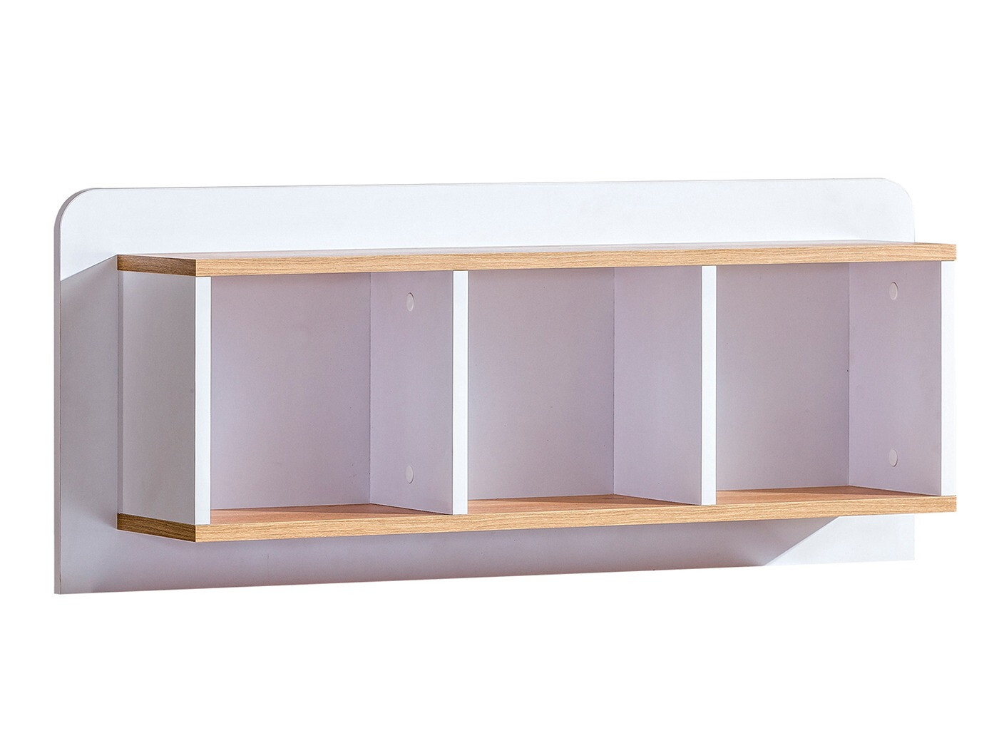 Estantería de pared Ophmora 108 (Roble + Blanco)