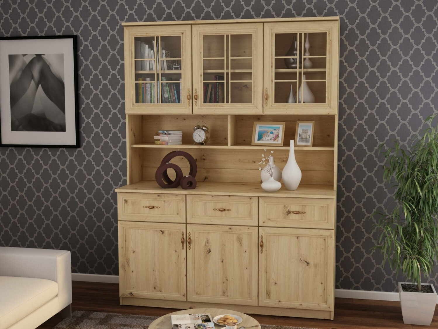 Estantería Lexington 142 (Roble Artisan)