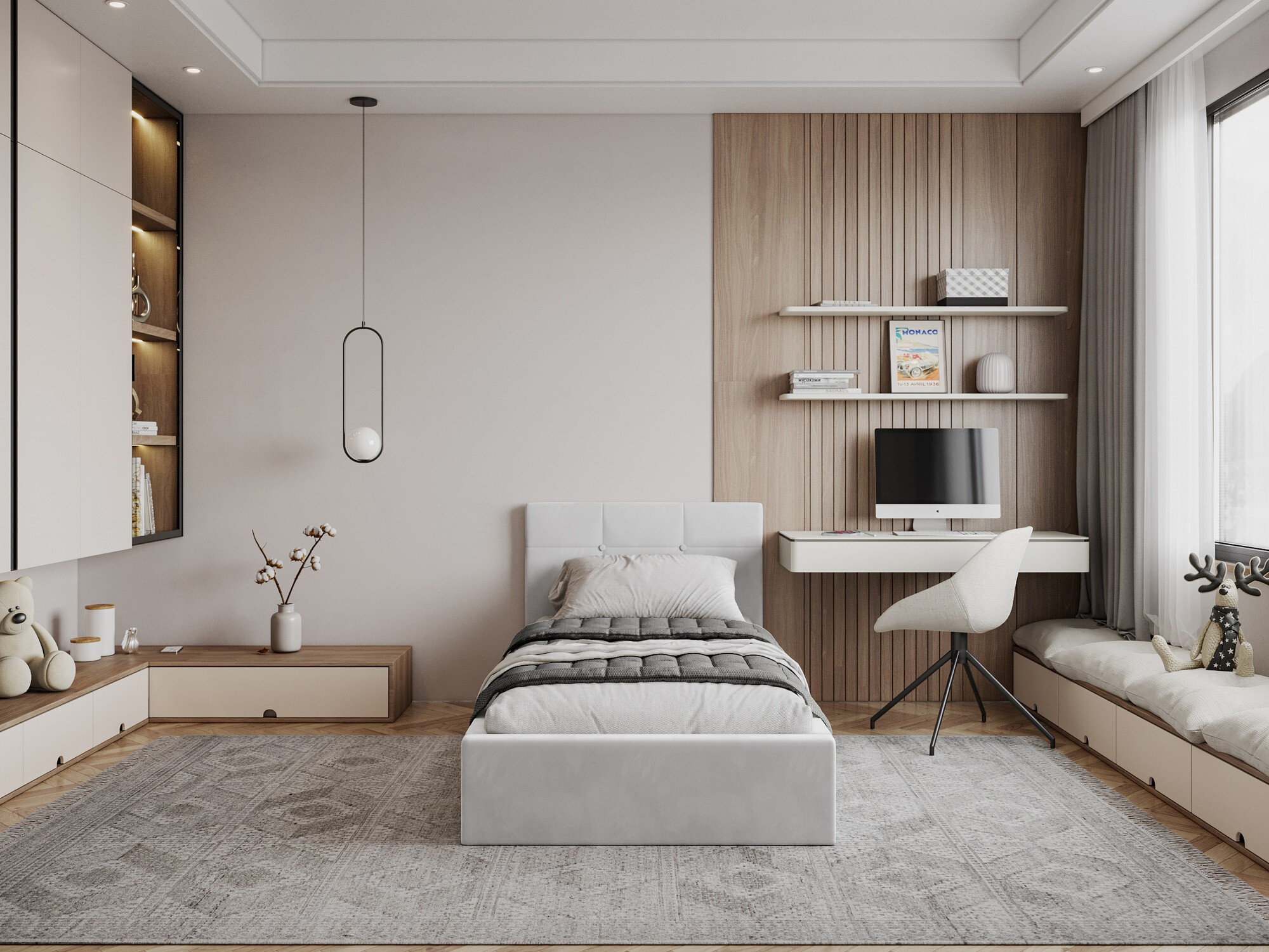 Cama Fairfield 107 (Blanco)