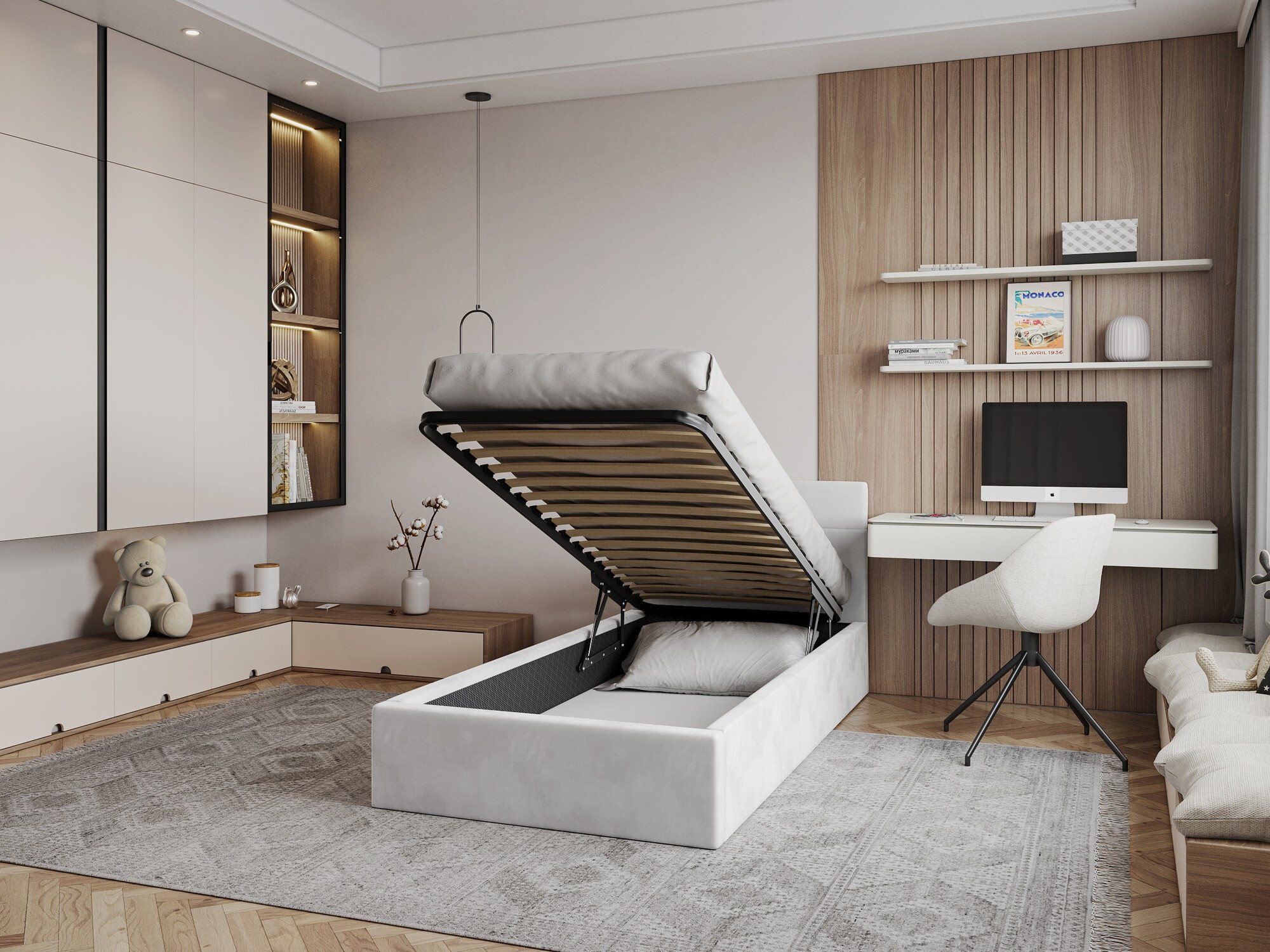 Cama Fairfield 107 (Blanco)