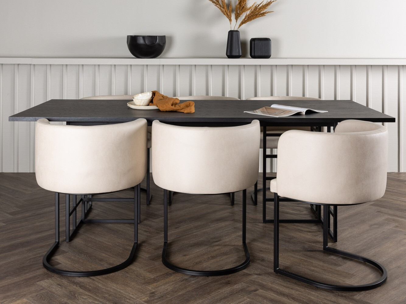 Conjunto de comedor Dallas 4043 (Negro)