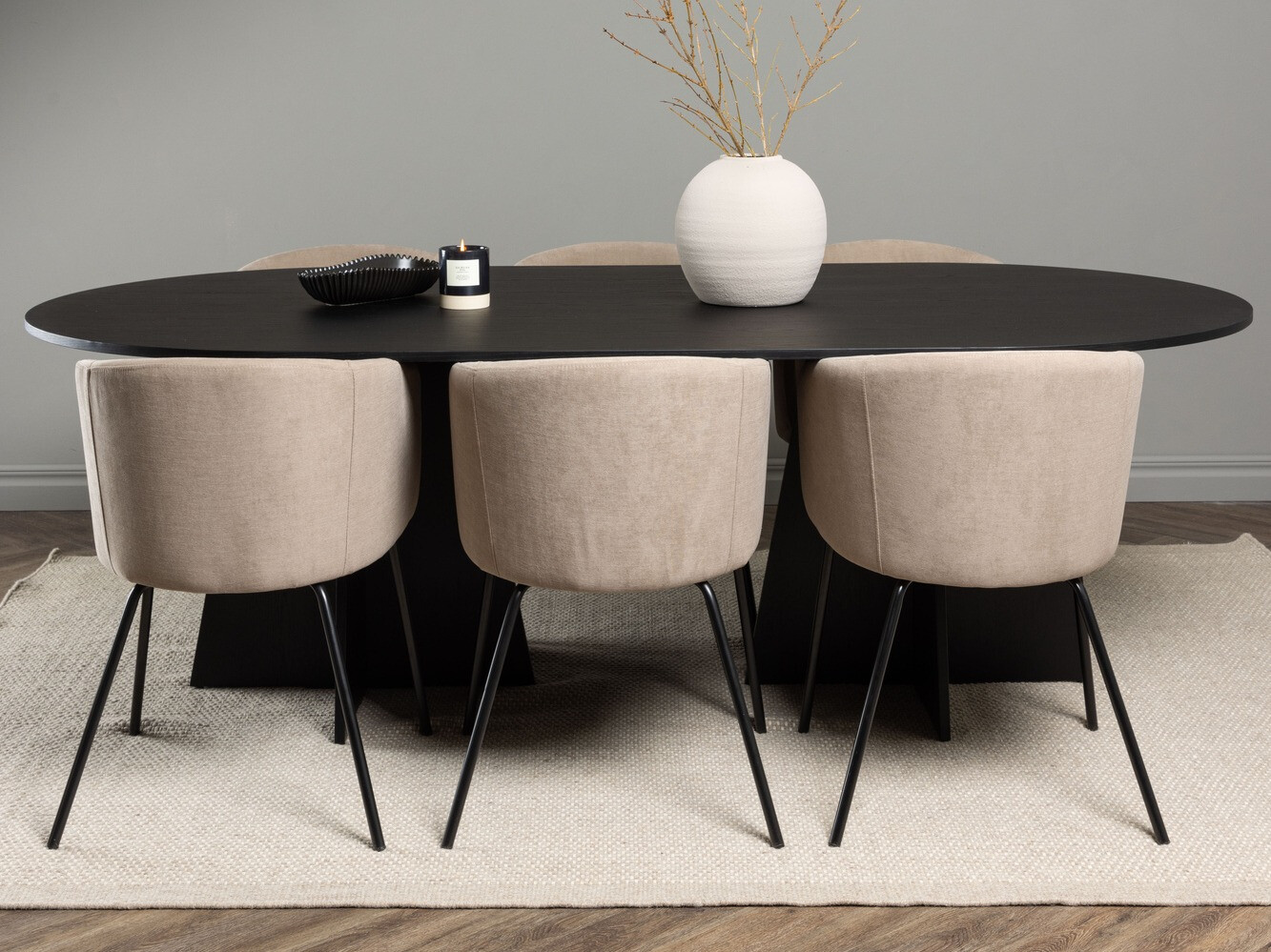 Conjunto de mesas y sillas para comedor Dallas 4019 (Beige)