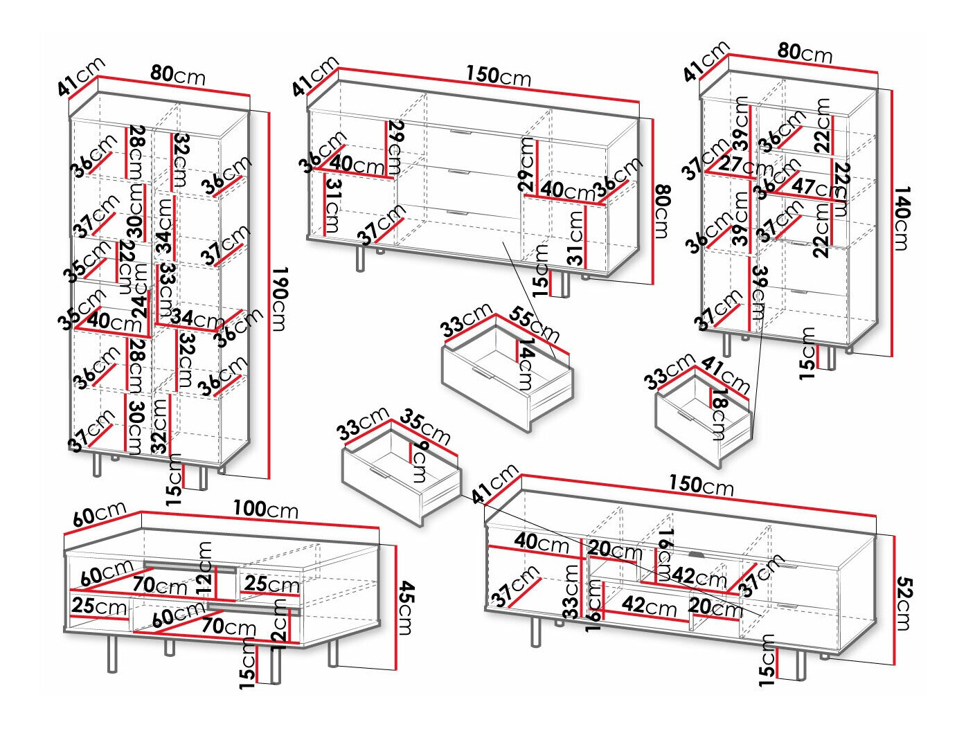Conjunto de salón Decus I (Cachemira)